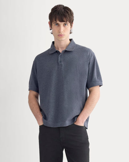 Classic Piqué Polo | Heathered Graphite