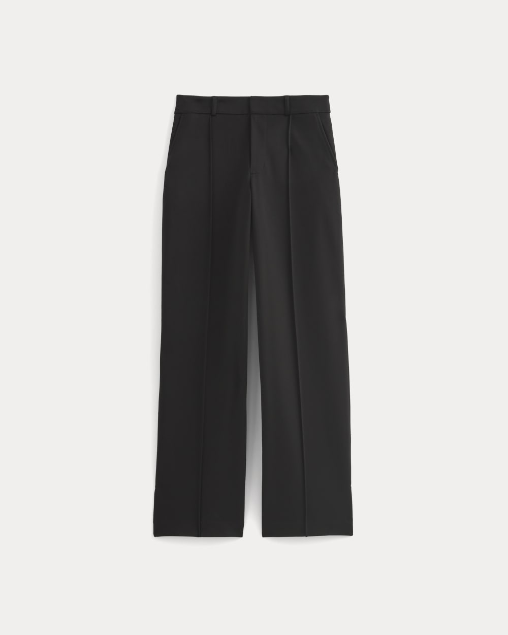 Ponte Wide-Leg Trouser | Black