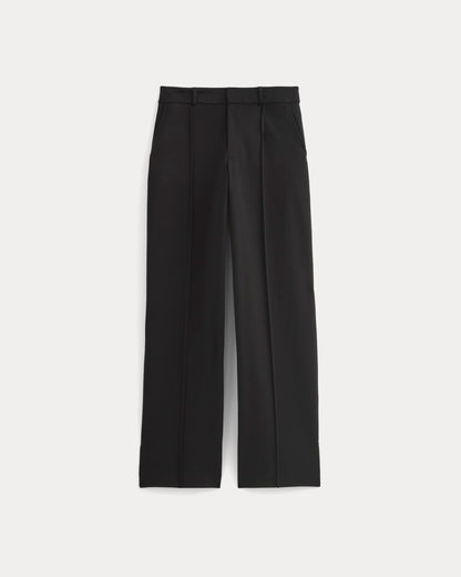 Ponte Wide-Leg Trouser | Black