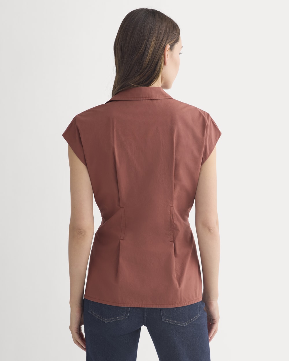 Muscle Shirt in Lightweight Cotton | Henna Red