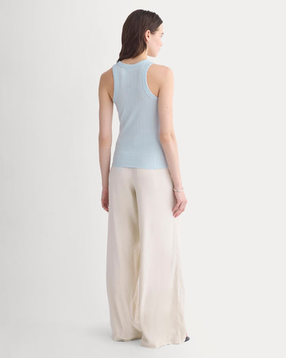 Racerback Tank in Pointelle | Skywriting