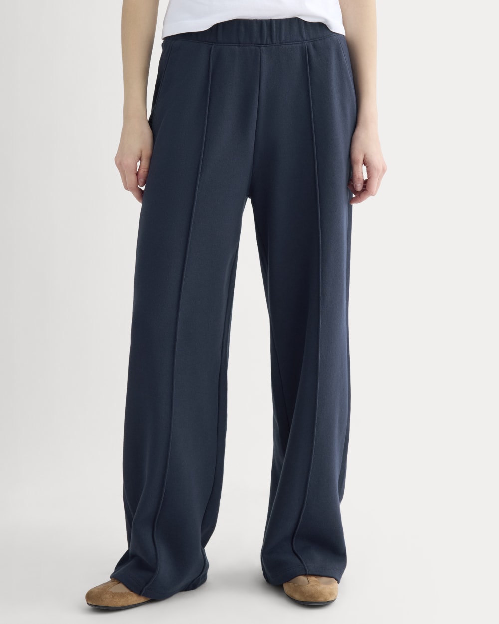 Lightweight Terry Pintuck Sweatpant | Navy