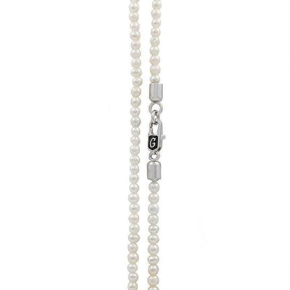 20" 3mm White Pearl Necklace