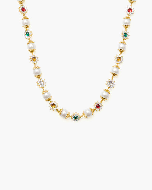 Daisy Pearl Necklace