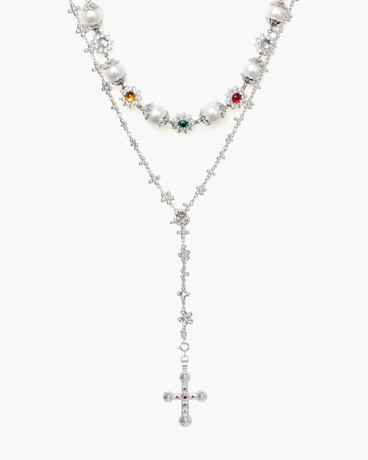 Daisy Molecule Chain in Silver