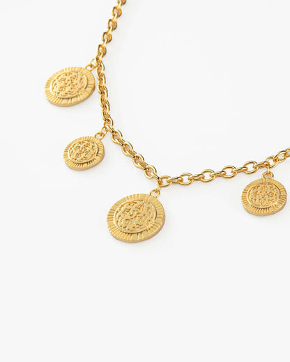 Golden Hojas Necklace