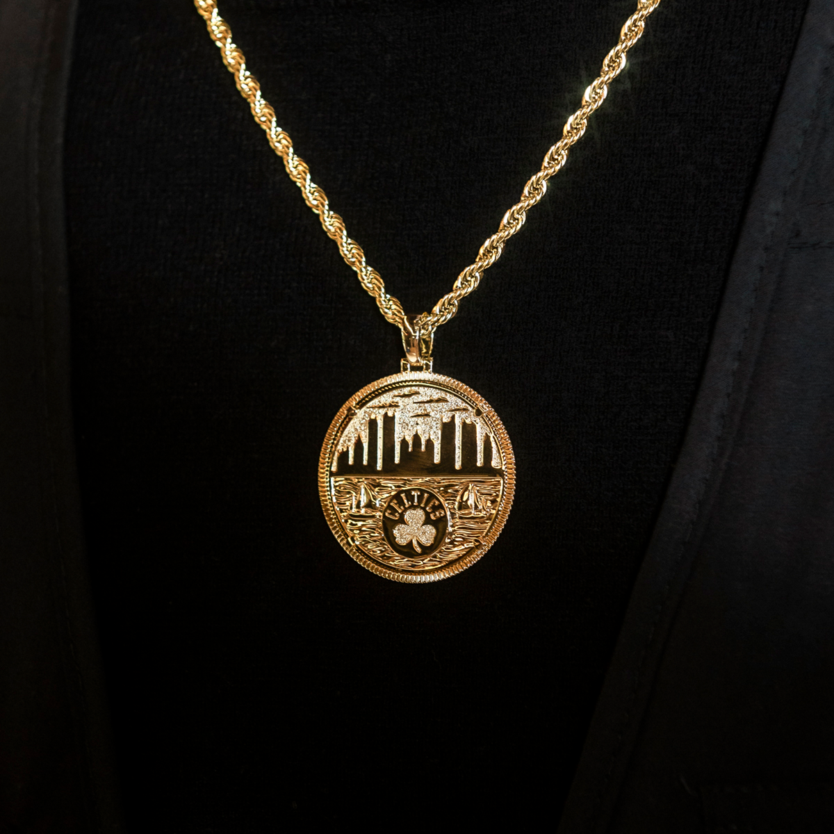 Boston Celtics Official NBA Coin Pendant