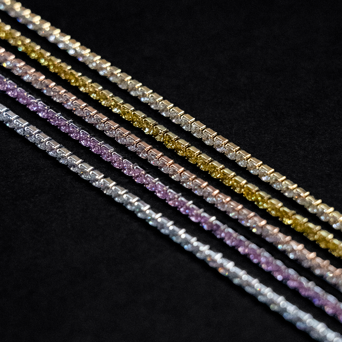 Canary Micro Tennis Bracelet in Yellow Gold
