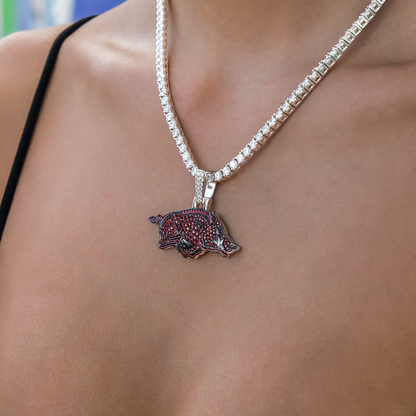 Arkansas Razorbacks Official NCAA Logo Pendant