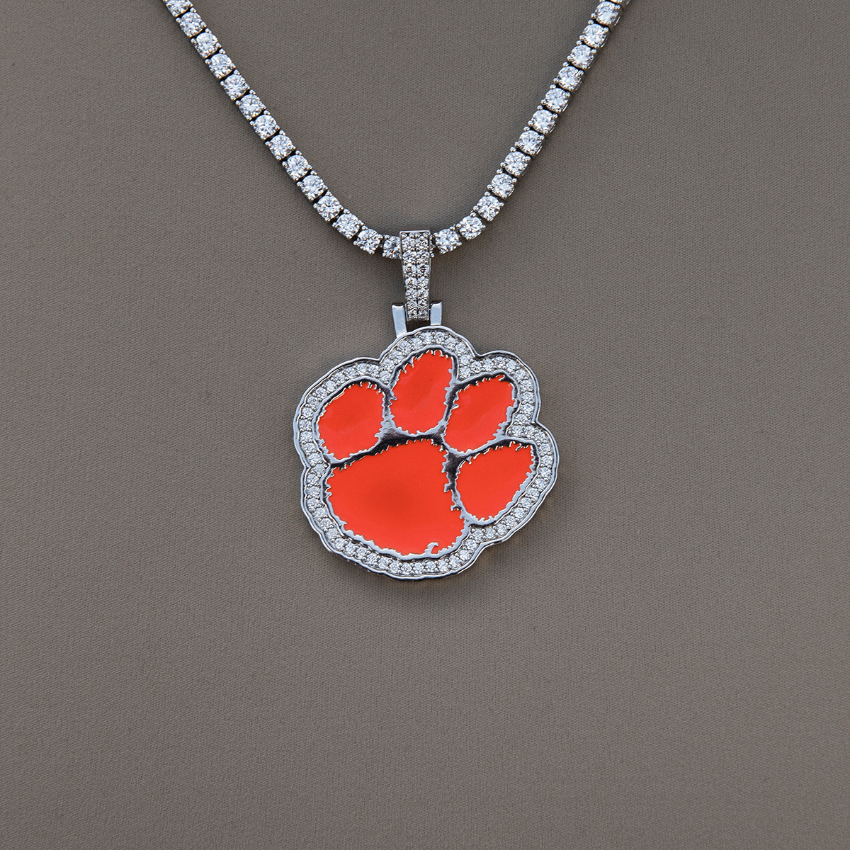 Clemson Tigers Official NCAA Logo Pendant