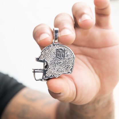 2025 Washington Commanders Team Helmet Pendant - White Gold