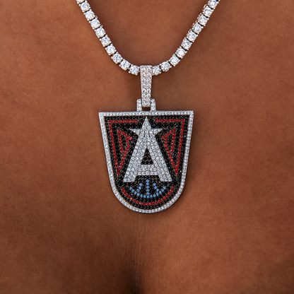 Atlanta Dream Official WNBA Logo Pendant in White Gold