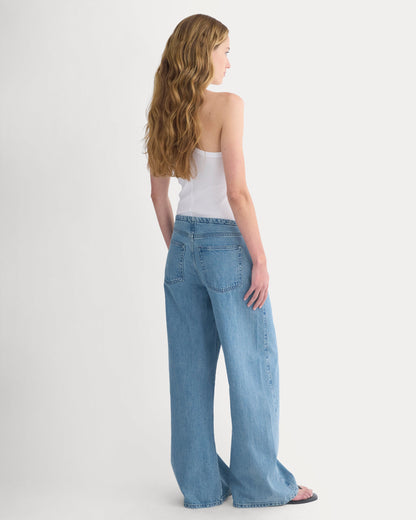 Low-Slung Tie-Front Jean | Medium Indigo