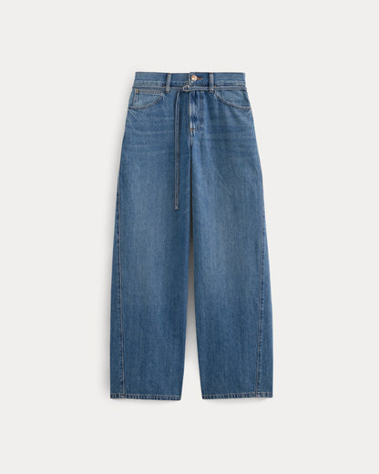 Lightweight Loose Wide-Leg Jean | Medium Indigo | Regular