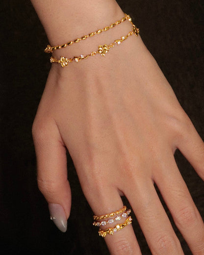 Ivy Floral Bracelet