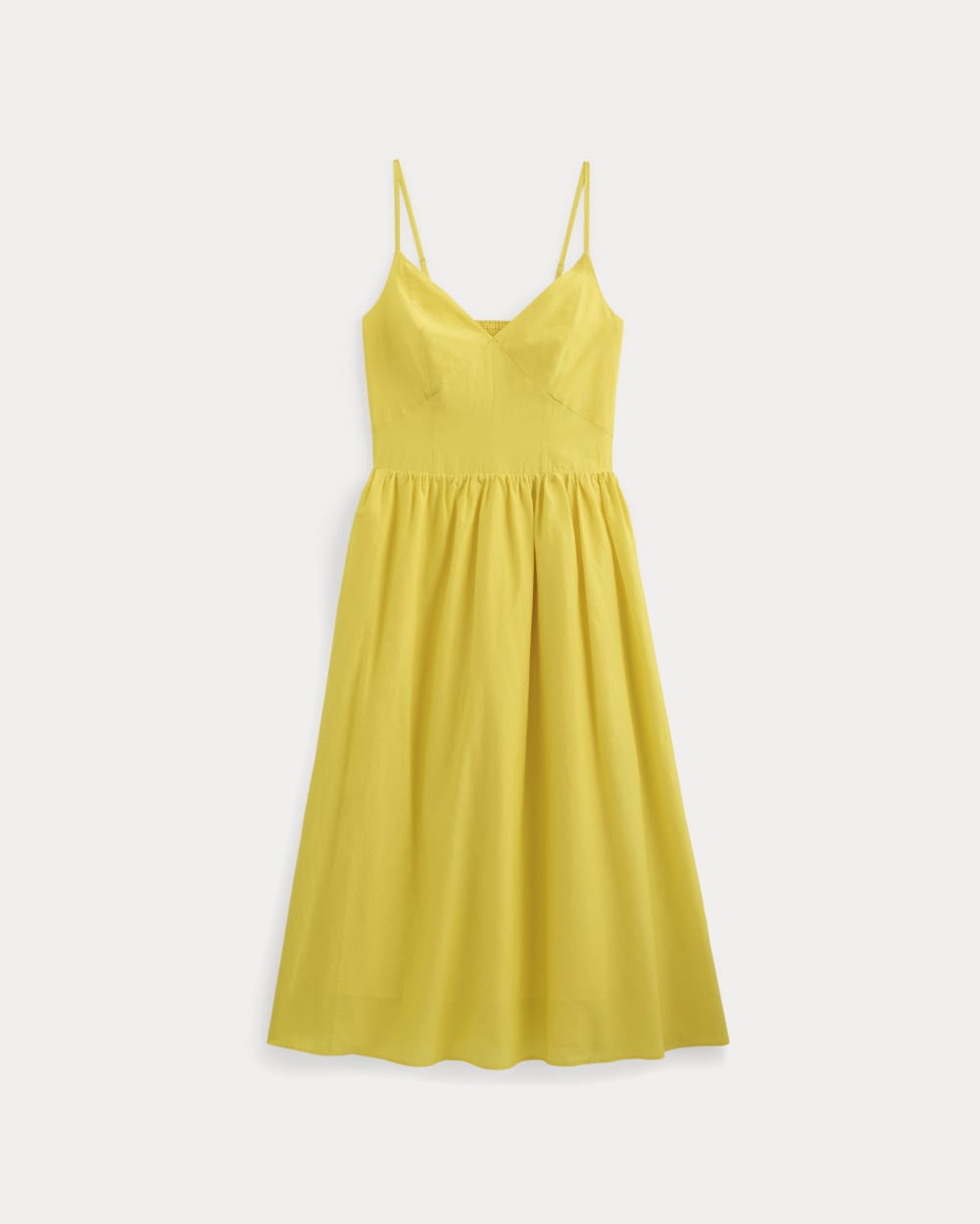 Midi Dress in Cotton Silk Voile | Passion Fruit