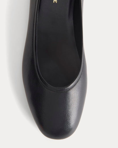 Made in Italy Flat | Black Leather