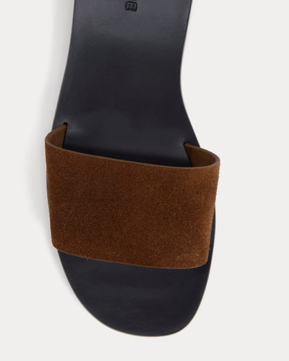 Suede Slide Sandal | Russet Suede