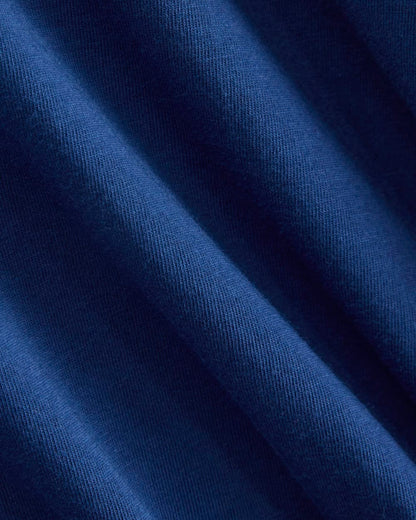 The Box-Cut Tee in Essential Cotton | Estate Blue | No Pocket
