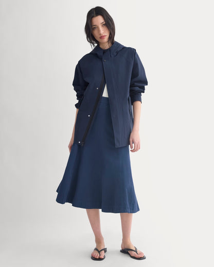 Seamed Midi Skirt | Navy