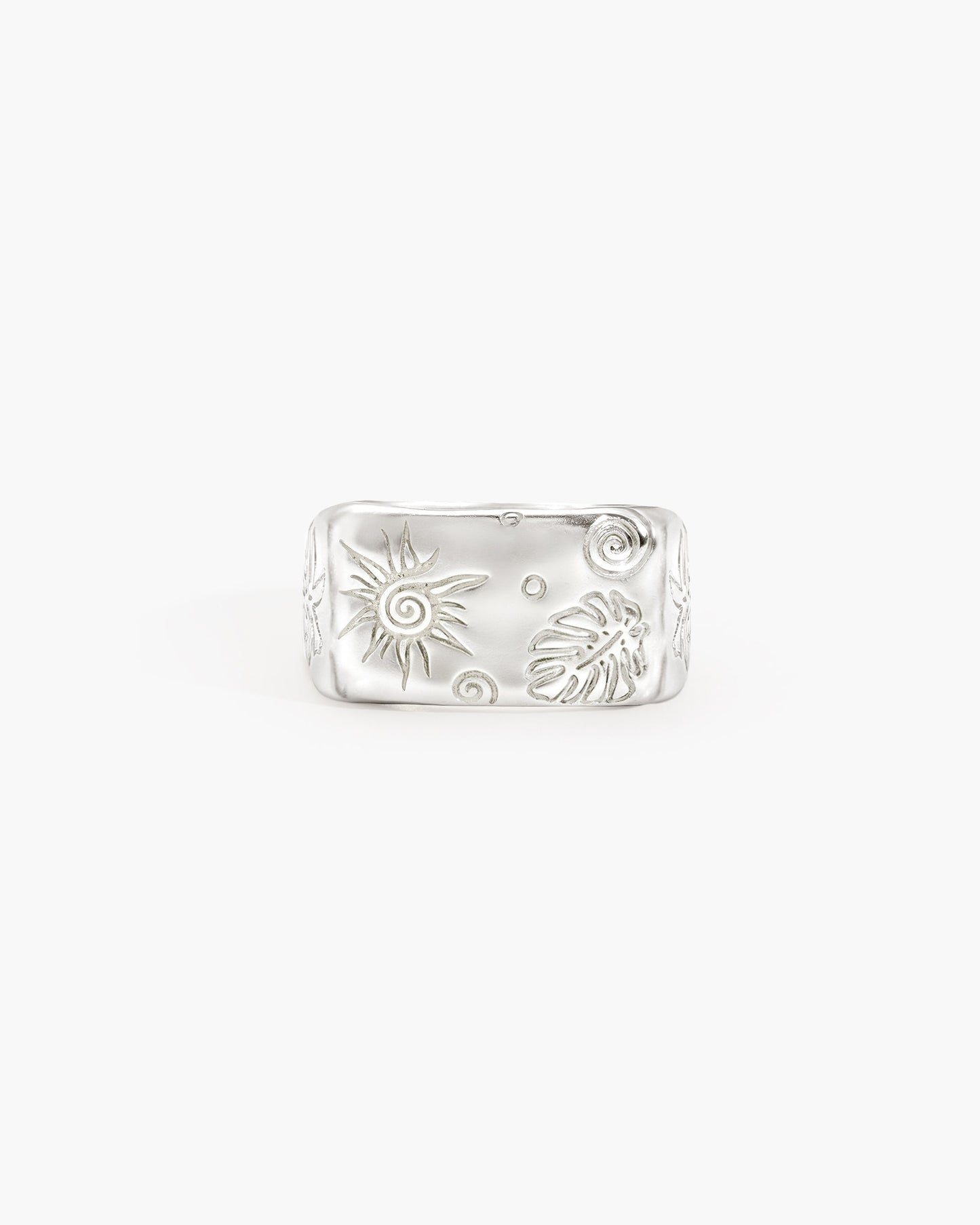 Palma Signet Ring in Silver