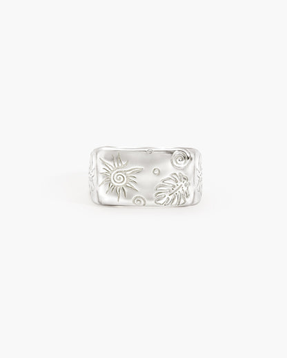Palma Signet Ring in Silver