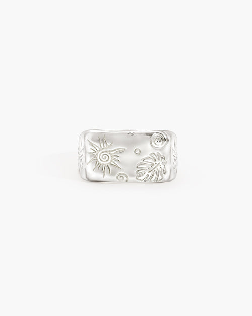 Palma Signet Ring in Silver