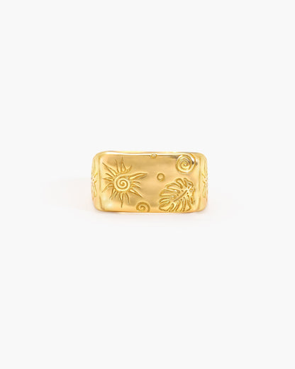 Palma Signet Ring in Silver
