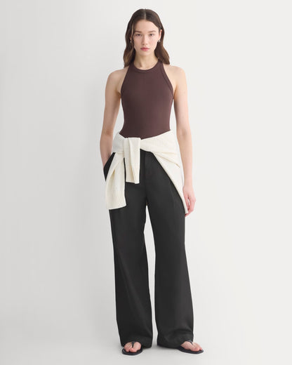Luxe Rib Racerback Tank | Coffee Bean