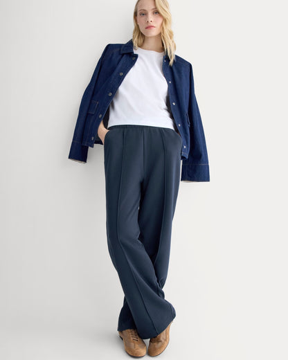 Lightweight Terry Pintuck Sweatpant | Navy