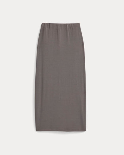 Maxi Skirt in Butterknit | Charcoal Grey