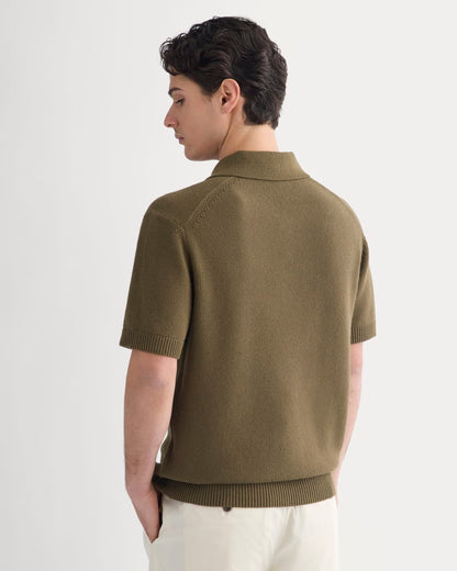 Seed Stitch Polo | Beech