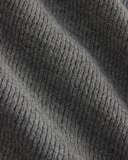 Shrunken Tee in Cozy Waffle | Heathered Charcoal