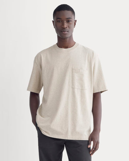 Oversized Midweight Tee | Heathered Oatmeal