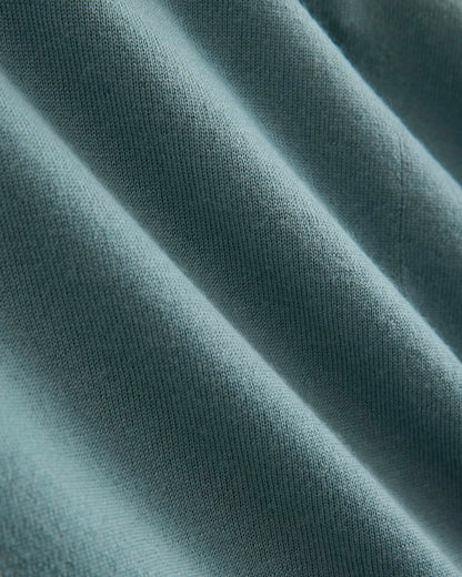 Mockneck Sweater In Ultrafine Merino | Gray Mist
