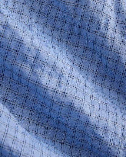 Textured Voile Button-Up Shirt | Open Air Plaid