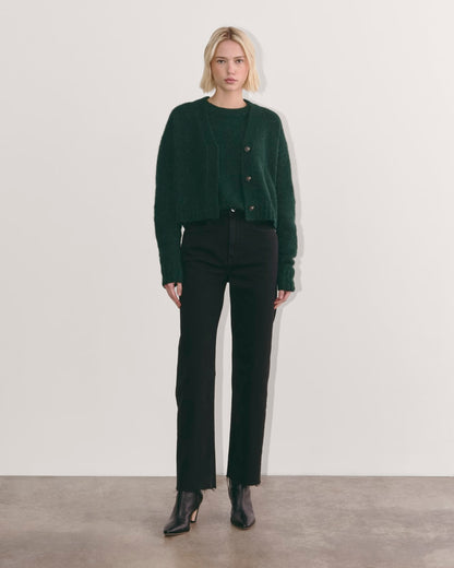 The Boxy Cardigan in Alpaca | Scarab