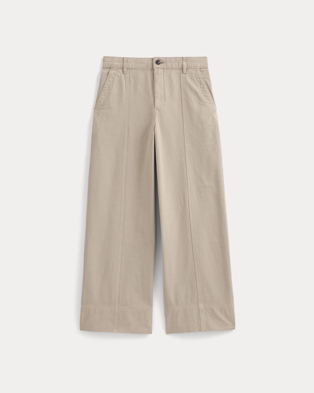 Seamed Wide-Leg Pant | Trench Coat Khaki