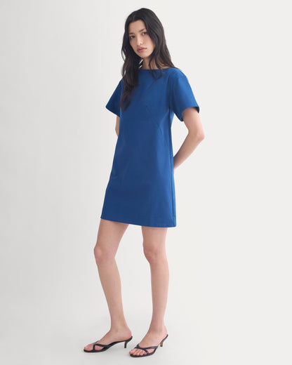 Boatneck Mini Dress | Estate Blue