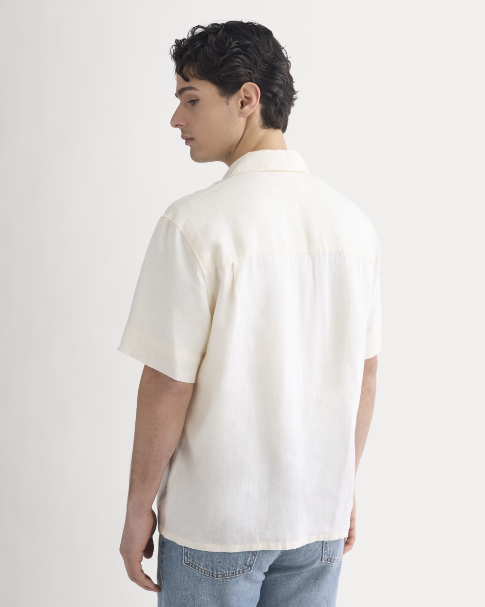 Linen Resort Shirt | Bone
