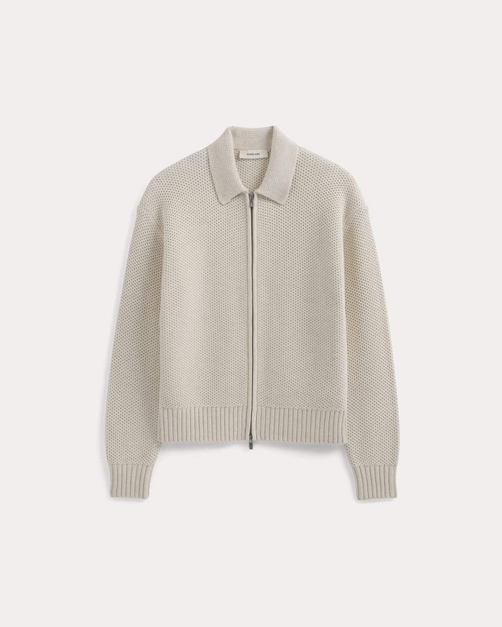Honeycomb Sweater Jacket | Heathered Oat