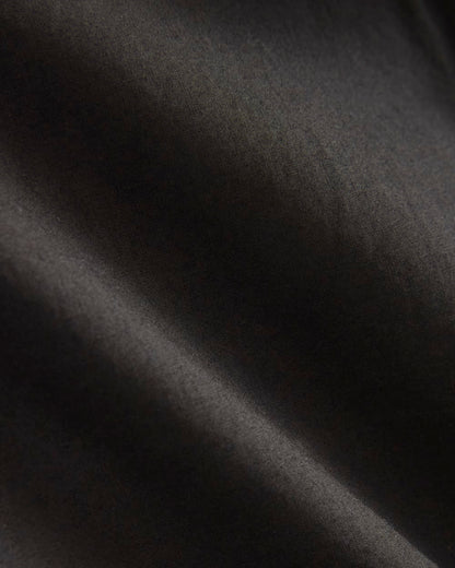 Lantern-Sleeve Shirt in Lightweight Cotton | Black