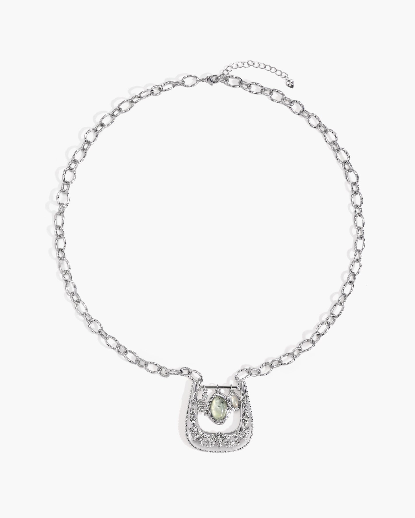 Orbit Charm Buckle Pendant Necklace