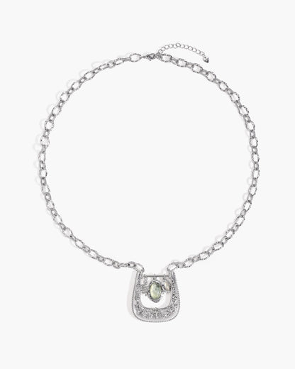 Orbit Charm Buckle Pendant Necklace