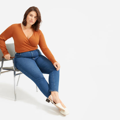 The Authentic Stretch High-Rise Skinny | Mid Blue | 28.5" Inseam