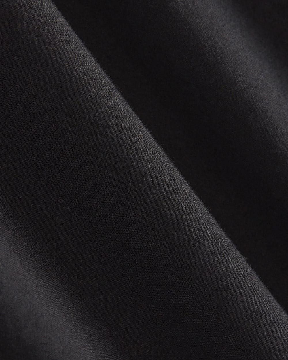 Muscle Shirtdress in Lightweight Cotton | Black