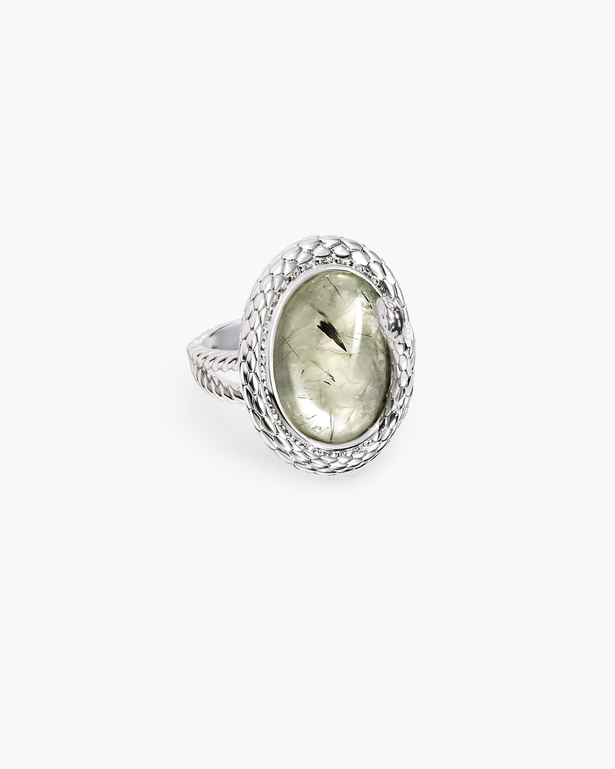 Emerge Prehnite Stone Ring