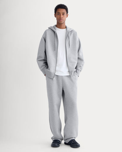 Luxe Fleece Full-Zip Hoodie | Vintage Heather Grey