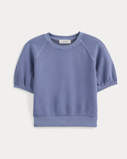 Lightweight Terry Blouson Short-Sleeve Crew | Velvet Morning
