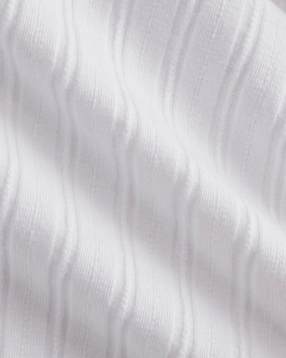 Cardigan in Pointelle | White